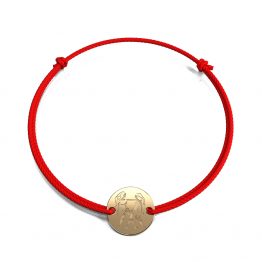 Bratara din aur 14K Gemeni Banut pe snur - Adamant Bratara din aur 14K Gemeni Banut pe snur bijuterii handmade Adamant