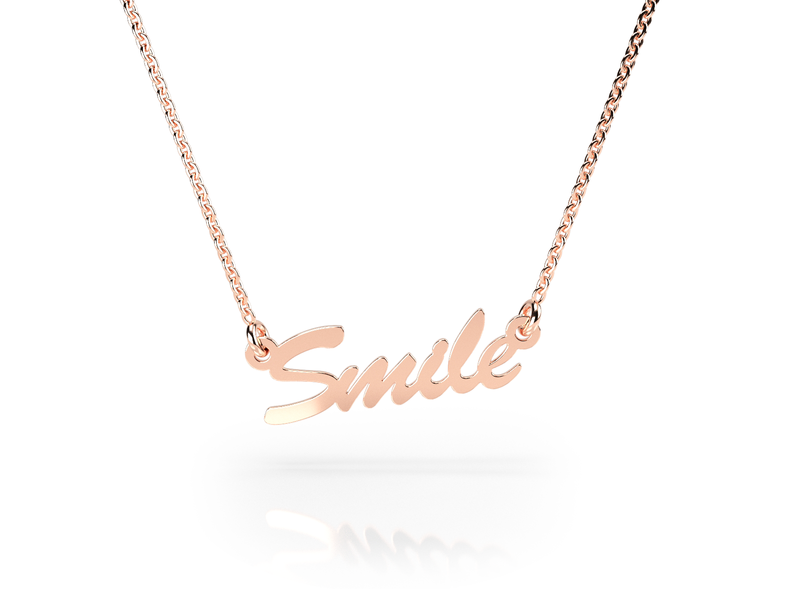 Colier din aur 14K Smile - imagine 3