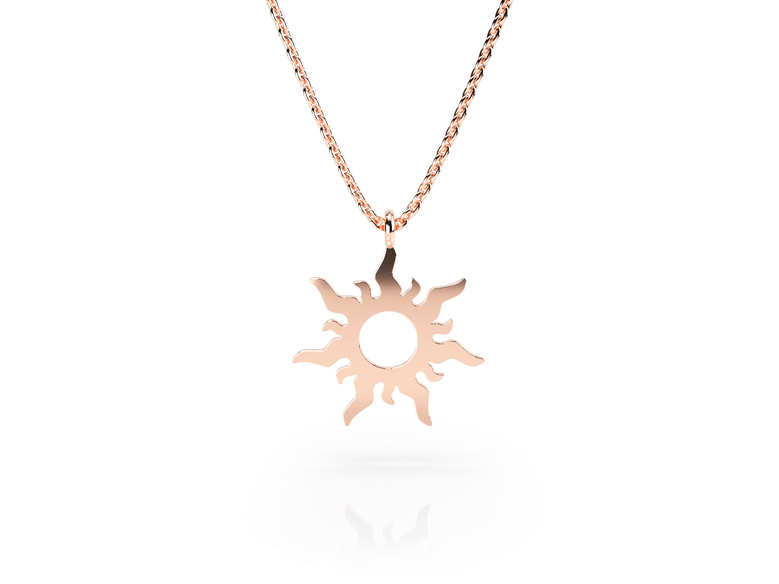 Colier din aur 14K Sun - imagine 3