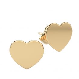 Cercei din aur 14K Heart bijuterii handmade Adamant