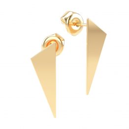 Cercei din aur 14K Fractal bijuterii handmade Adamant