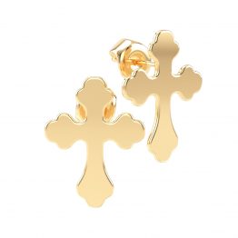 Cercei din aur 14K Holy Cross bijuterii handmade Adamant
