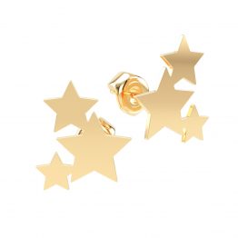 Cercei din aur 14K Galaxy bijuterii handmade Adamant