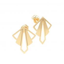 Cercei din aur 14K Geometric bijuterii handmade Adamant