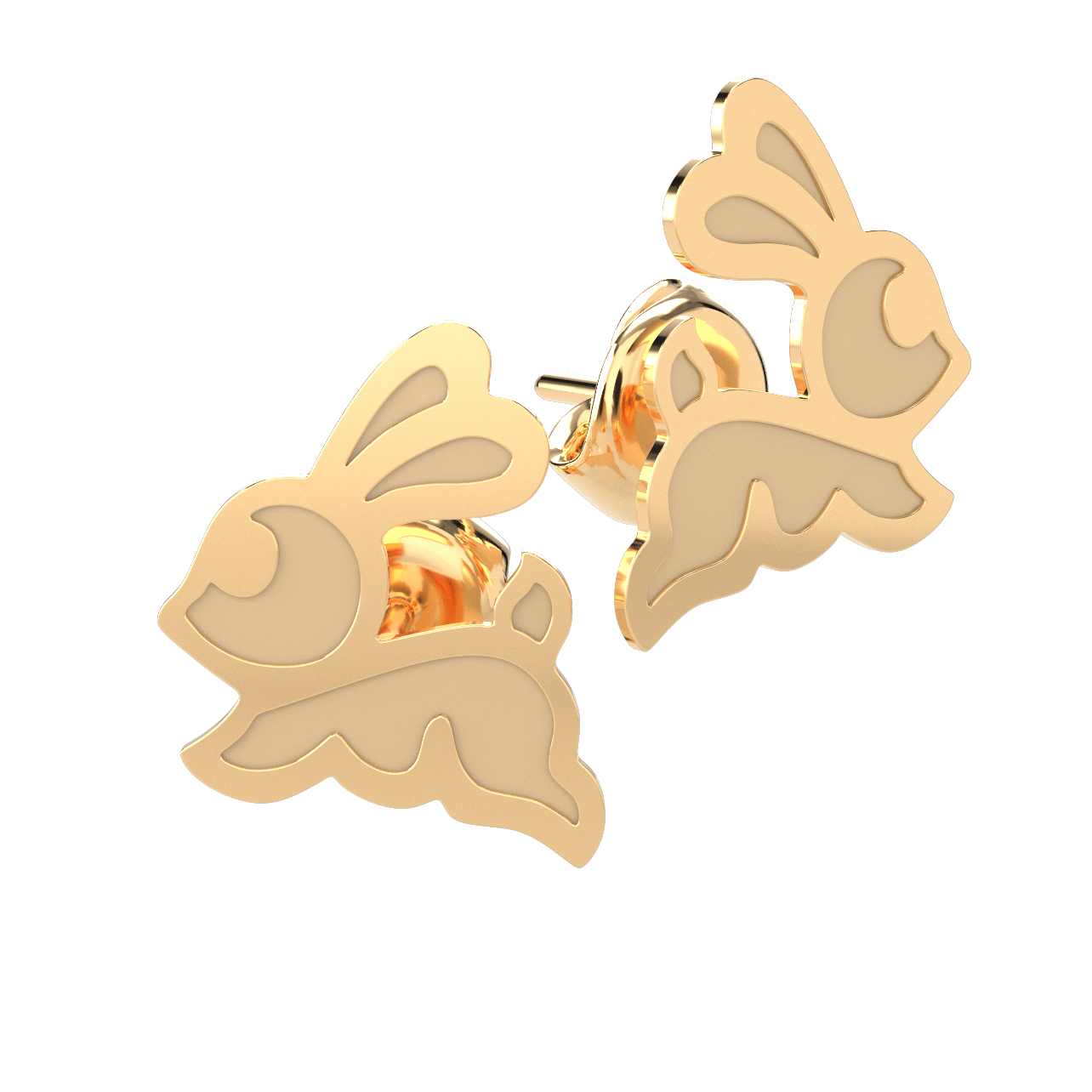 Cercei din aur 14K Bunny — Adamant