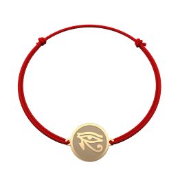 Bratara din aur 14K Horus Eye Snur bijuterii handmade Adamant