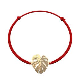 Bratara din aur 14K Monstera Snur bijuterii handmade Adamant