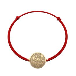 Bratara din aur 14K Phoenix Snur bijuterii handmade Adamant