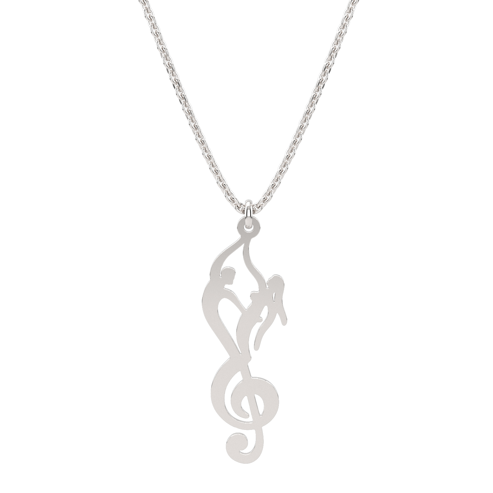 Colier din aur 14K Dans pe Portativ - imagine 2