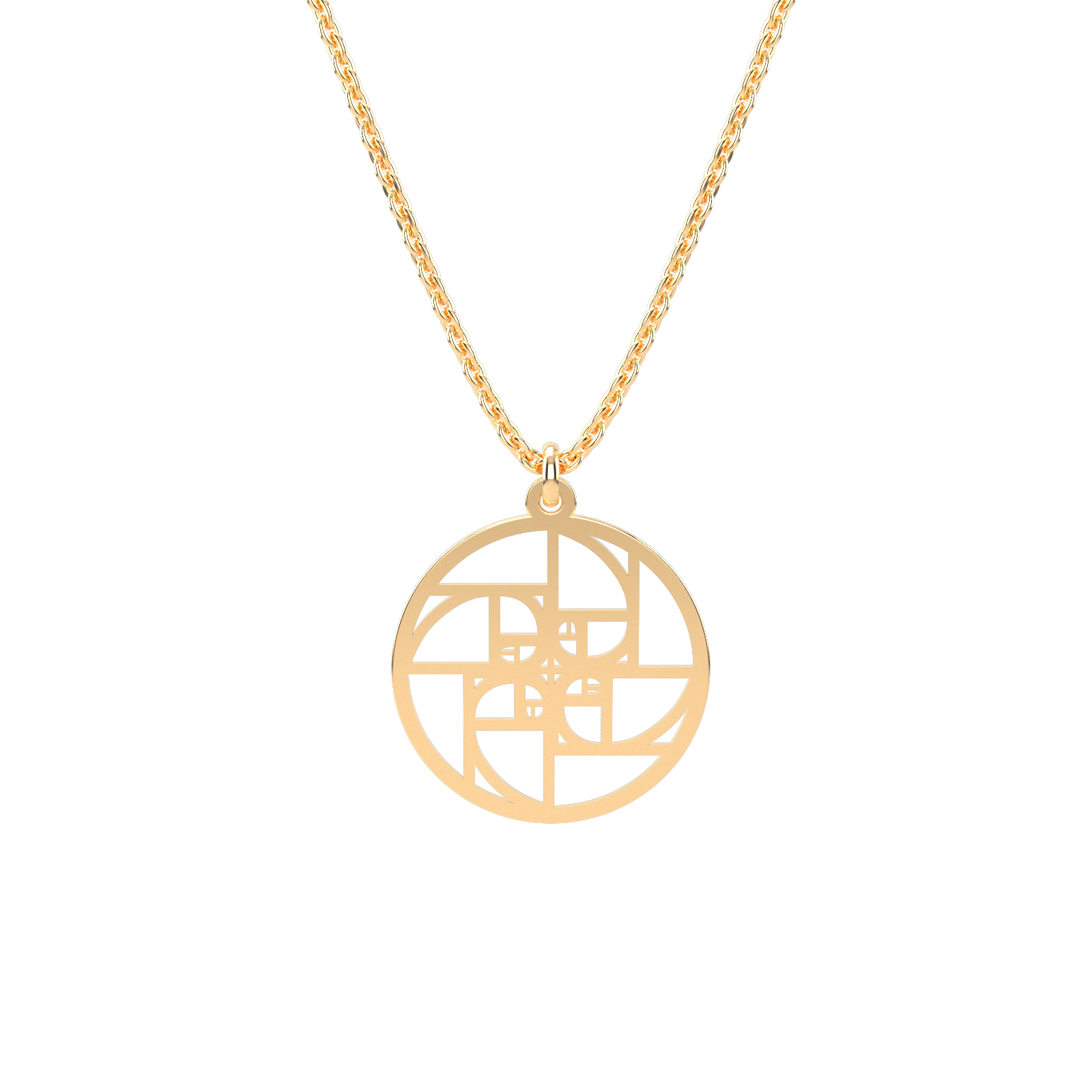 Colier din aur 14K Golden Ratio bijuterii handmade Adamant