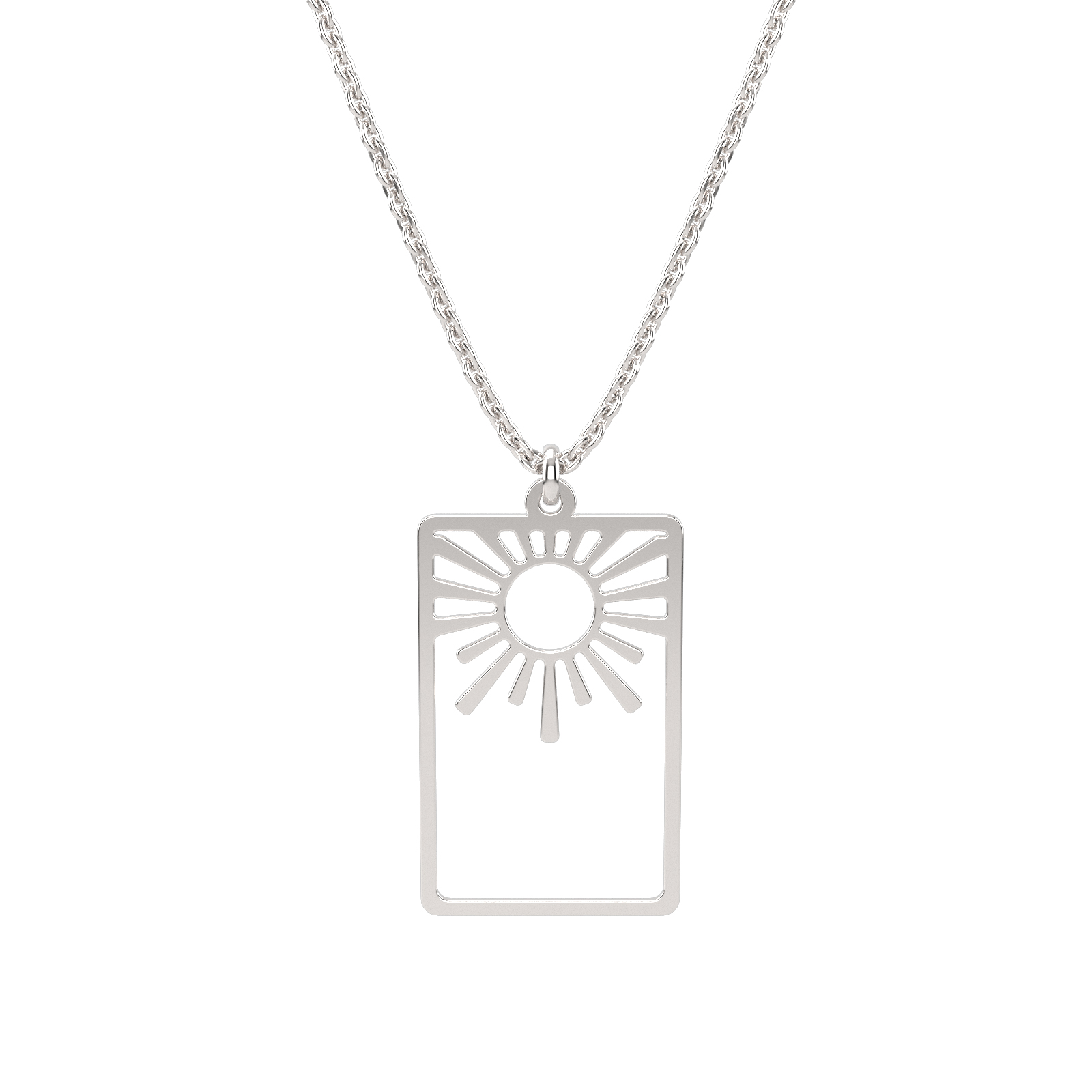 Colier din aur 14K Sun Rays - imagine 2