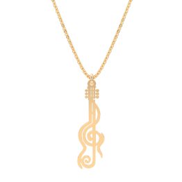 Colier din aur 14K Violin bijuterii handmade Adamant