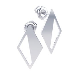 Cercei din argint 925 Geometry bijuterii handmade Adamant